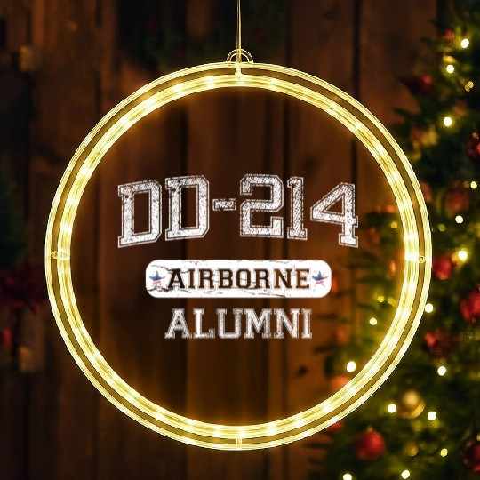 DD-214 US Airborne Alumni LED Christmas Window Lights