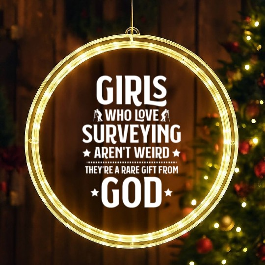 Land Surveyor Surveying Geodesy Geodesist LED Christmas Window Lights