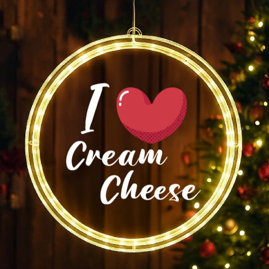 I Love Cheese LED Christmas Window Lights