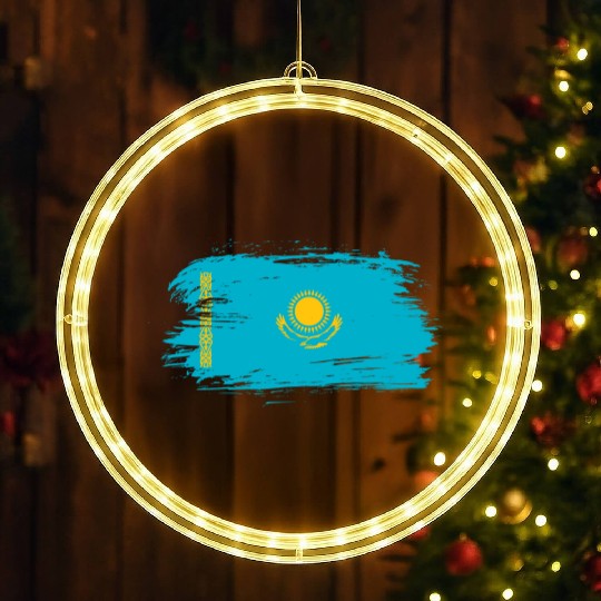 Kazakhstan flag LED Christmas Window Lights