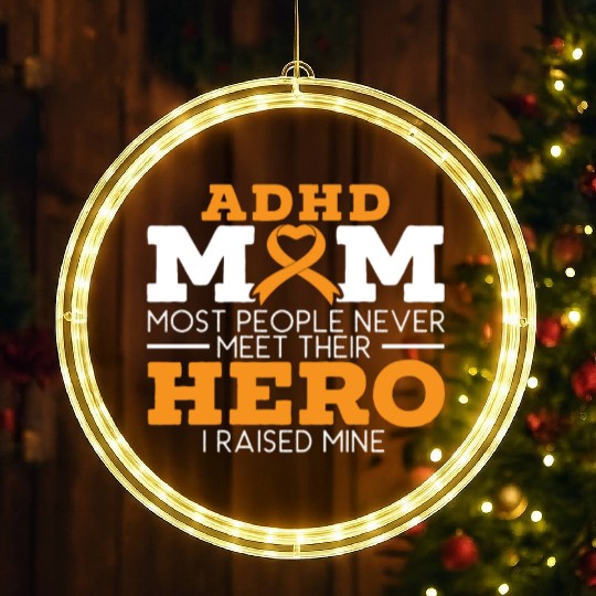 ADHD Mom ADHD Awareness Embrace Neurodiversity LED Christmas Window Lights