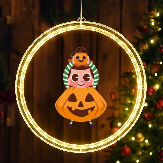 Halloween Trick or Treat with Cartoon Character LED Christmas Window Lights