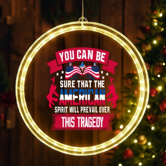 Patriot Day 9 11 American Spirit LED Christmas Window Lights