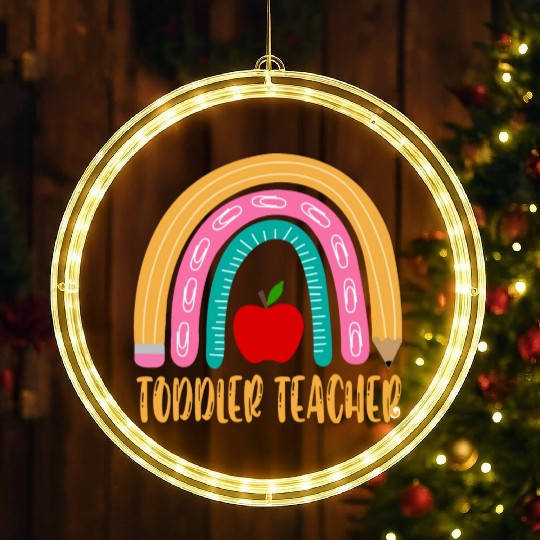 Toddler Teacher LED Christmas Window Lights