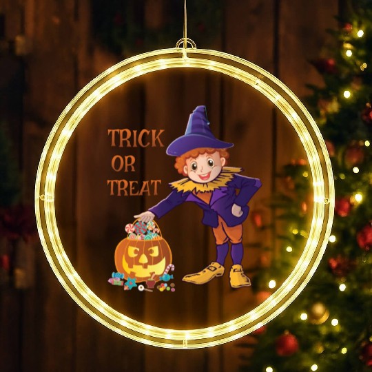 Trick Or treat halloween LED Christmas Window Lights