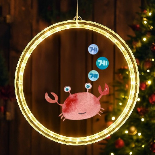 Korean Crab LED Christmas Window Lights
