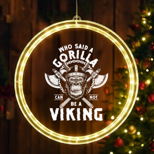 Gorilla Silverback Zoo LED Christmas Window Lights