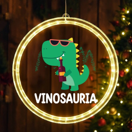 VINOSAURIA | Funny Beer LED Christmas Window Lights | Funny Alcohol