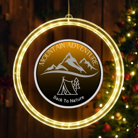Mountain adventure LED Christmas Window Lights
