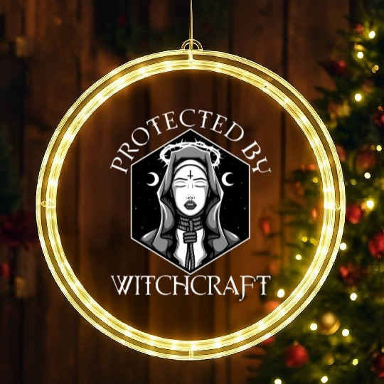 Protected By Witchcraft LED Christmas Window Lights