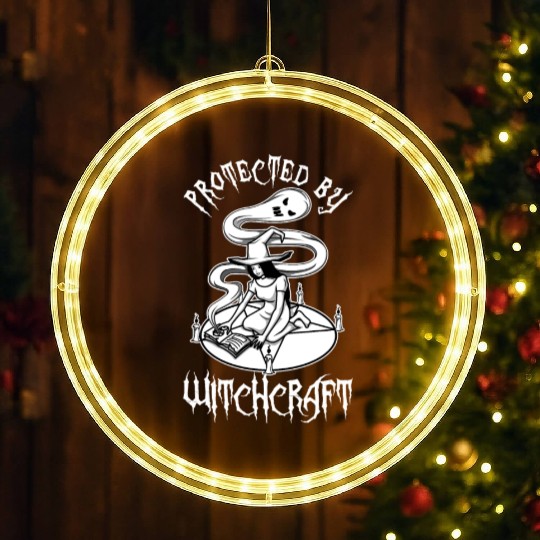 Protected By Witchcraft LED Christmas Window Lights
