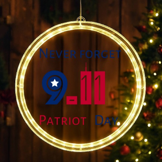 Never Forget Patriot Day 9.11 LED Christmas Window Lights