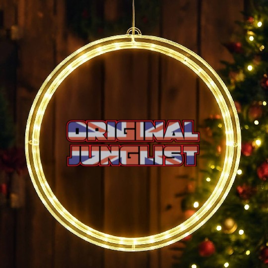 Original Junglist DNB Drum n Bass UK Remix LED Christmas Window Lights