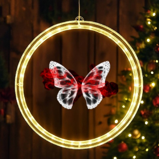 red cloud butterfly back to school ,hallowen LED Christmas Window Lights