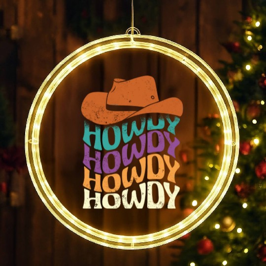 Howdy hippie style LED Christmas Window Lights