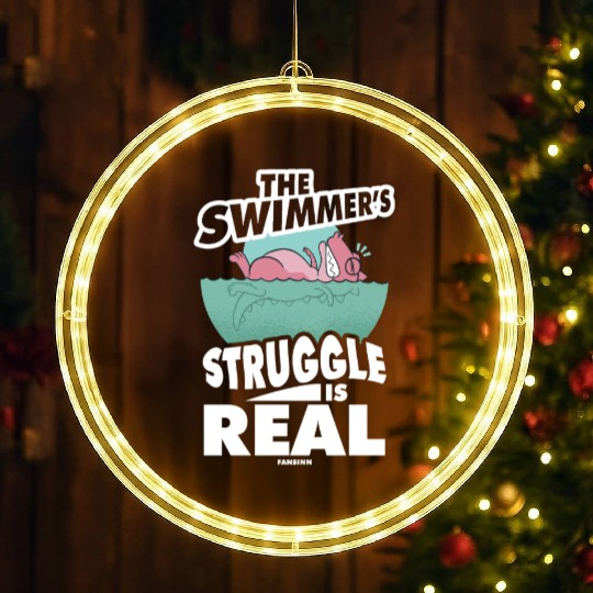 Swimming lifeguard swimming course outdoor pool gi LED Christmas Window Lights