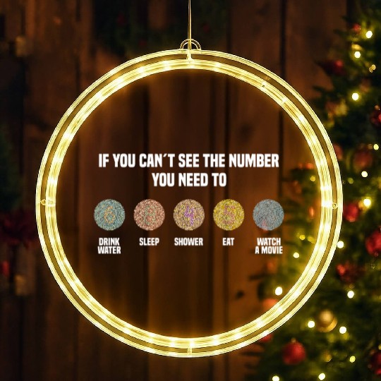 Ishihara Numbers - Watch A Movie LED Christmas Window Lights