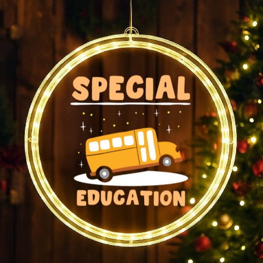 Special Education Awareness Sped Teacher Cute LED Christmas Window Lights
