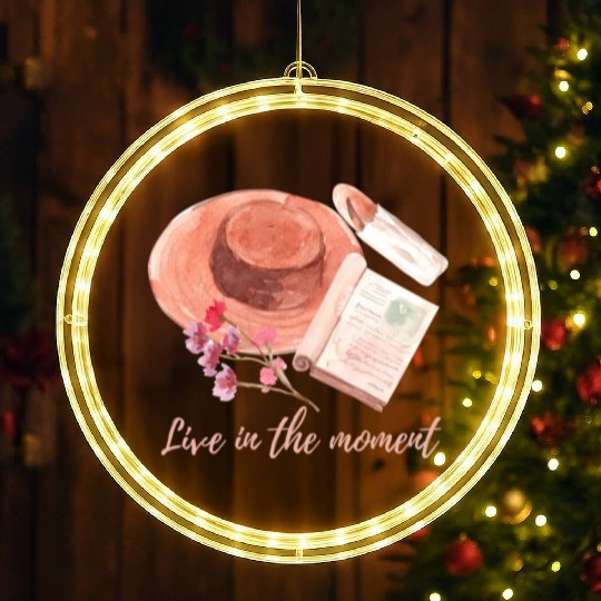 Live in the moment LED Christmas Window Lights