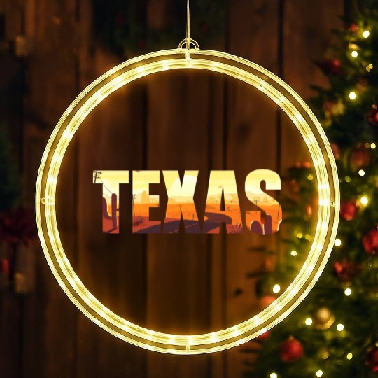 Texas city USA gift Houston America LED Christmas Window Lights