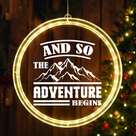 The Adventure Begins LED Christmas Window Lights