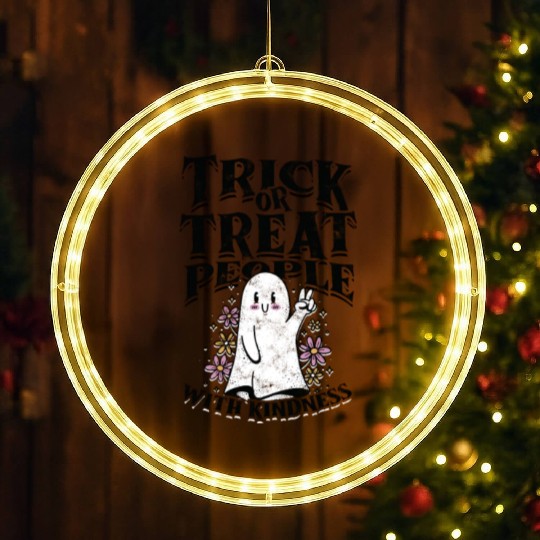 Trick or treat people with kindness - trick or LED Christmas Window Lights