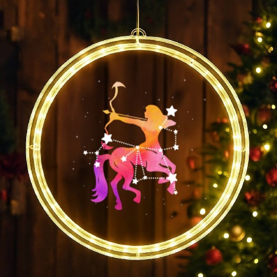 Sagittarius Zodiac LED Christmas Window Lights