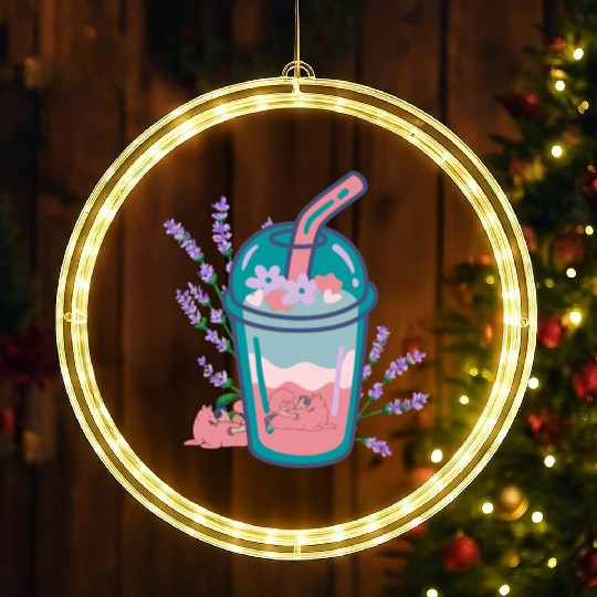 Royal Glass Juice Cup LED Christmas Window Lights