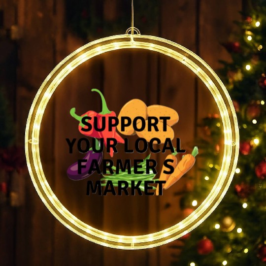 farmers market LED Christmas Window Lights