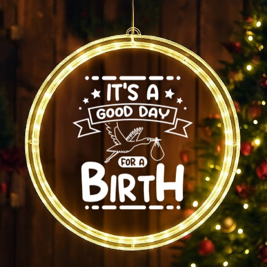 It's a good day for a birth LED Christmas Window Lights