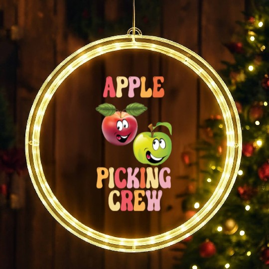 Apple Picking Crew Apple Picking Outfit Apple LED Christmas Window Lights