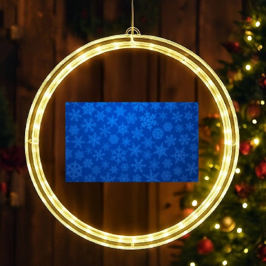 Blue Snowflakes Christmas Pattern LED Christmas Window Lights