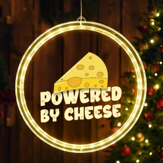 Gouda Cheese Slices charcuterie cheese board LED Christmas Window Lights