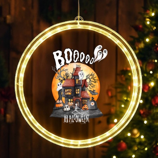 booooooooooo halloween town LED Christmas Window Lights