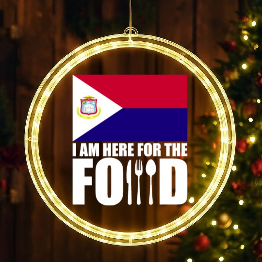 Saint Martin flag souvenir food travel LED Christmas Window Lights