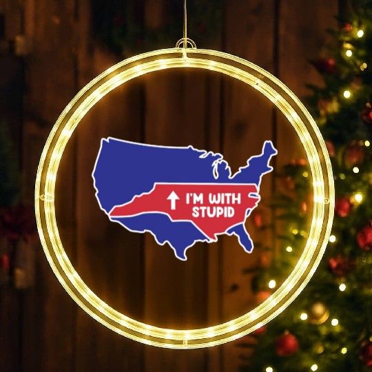 North Carolina for patriotic North Carolinians LED Christmas Window Lights