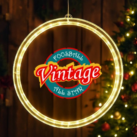 Foosball vintage all star LED Christmas Window Lights