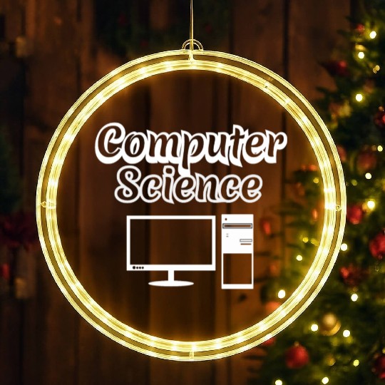 computer science LED Christmas Window Lights