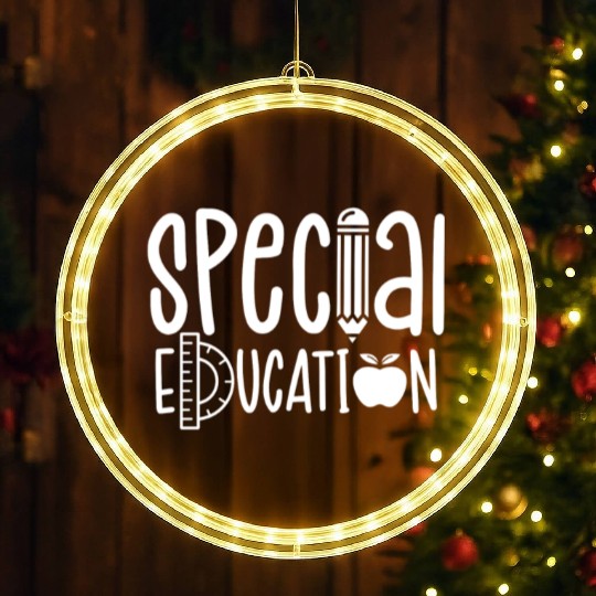 Special Education Cute Awareness Sped Teacher LED Christmas Window Lights