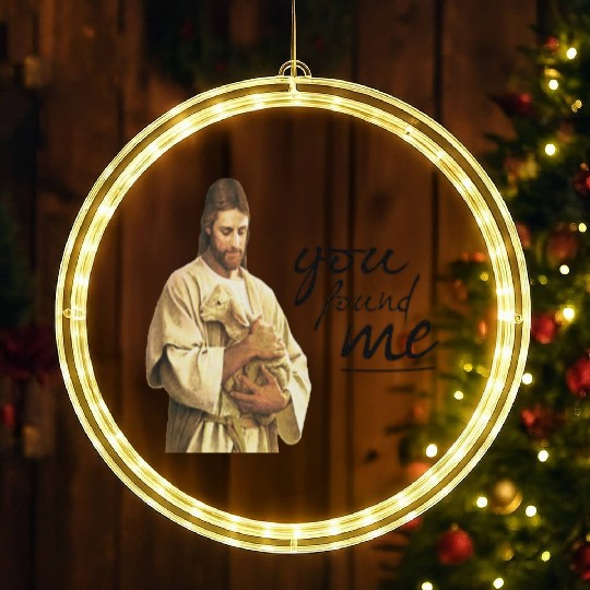 jesus christian LED Christmas Window Lights