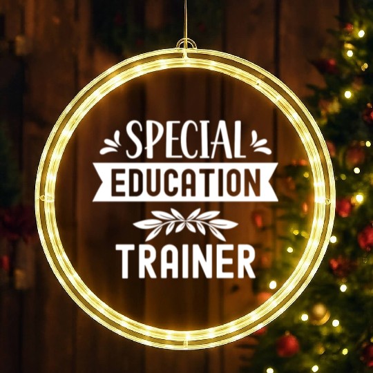 Special Education Trainer Awareness Sped Teacher LED Christmas Window Lights