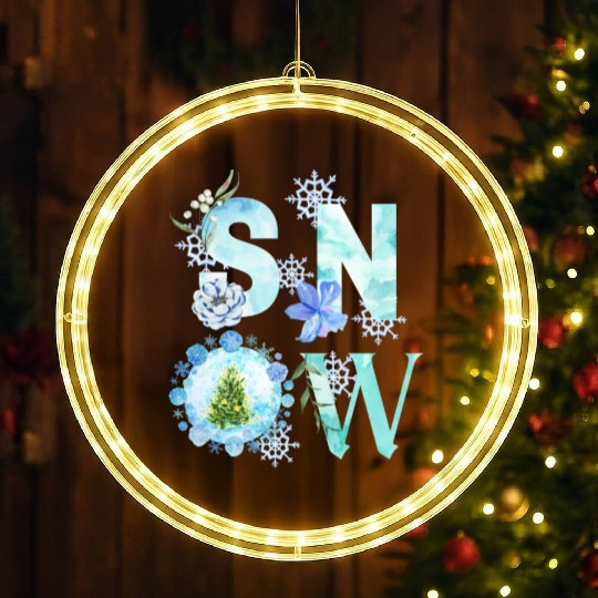 Let it snow LED Christmas Window Lights