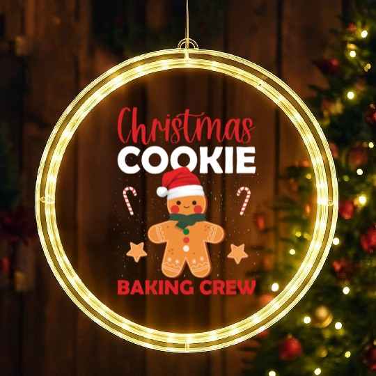 Christmas Cookie Baking Crew LED Christmas Window Lights