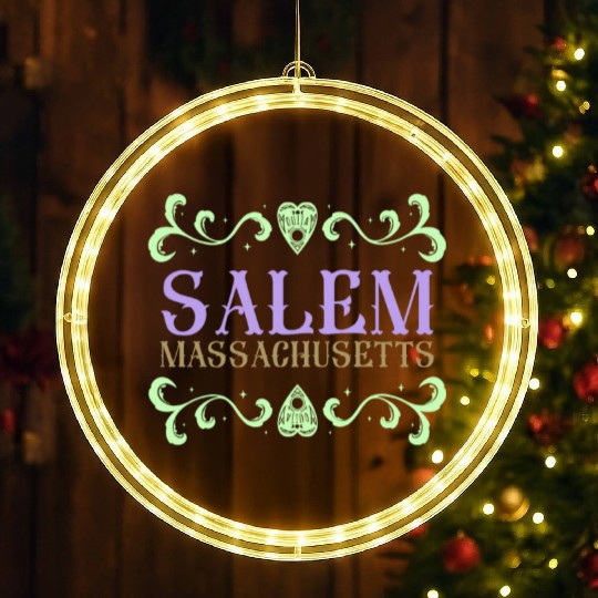 Salem Massachusetts Ouija Love LED Christmas Window Lights