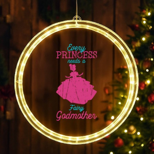 Every princess needs a fairy godmother - fairytale LED Christmas Window Lights