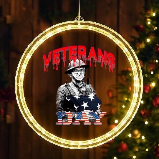 Veterans Day LED Christmas Window Lights