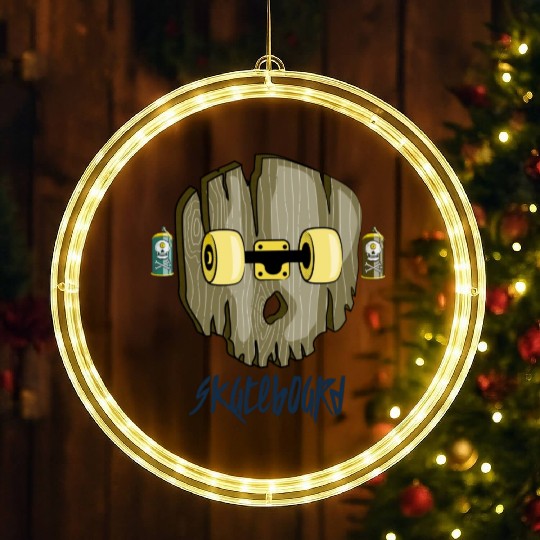 Skateboard design LED Christmas Window Lights