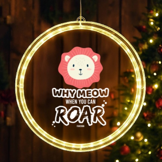 Lion child LED Christmas Window Lights