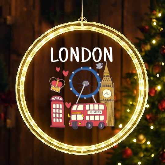 London LED Christmas Window Lights