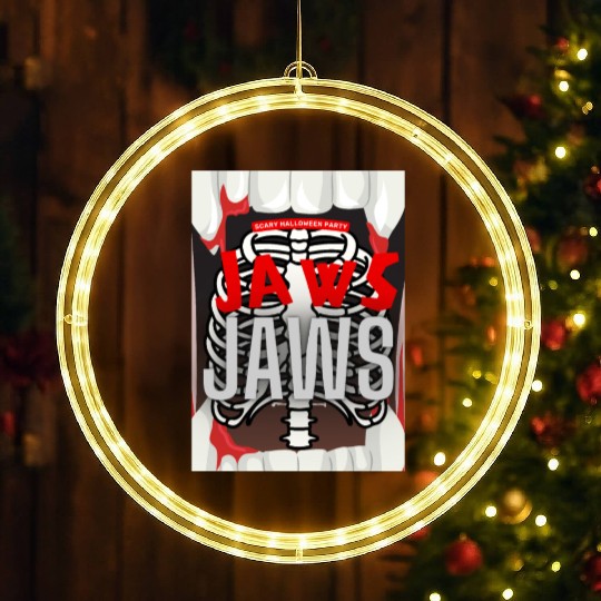 Jaws Halloween LED Christmas Window Lights